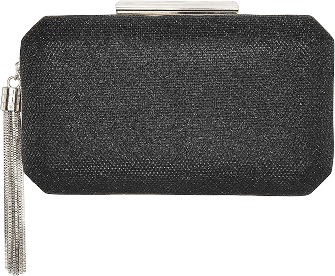 Women's Geometric Minaudiere Bag with Tassle