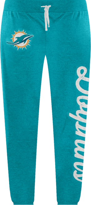 Women's  Aqua Miami Dolphins Scrimmage Fleece Pants