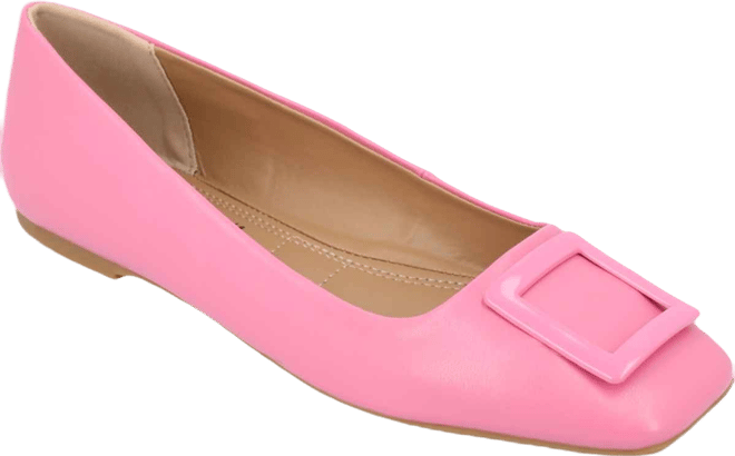 Women's Zimia Buckle Square Toe Ballet Flats