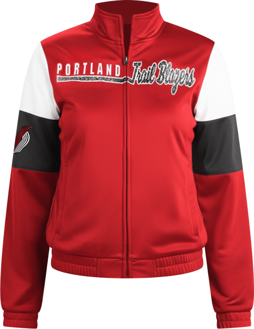 Women's  Red Portland Trail Blazers Change Up Full-Zip Track Jacket