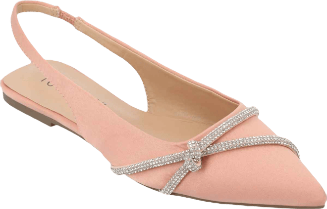 Women's Rebbel Rhinestone Knot Slingback Flats