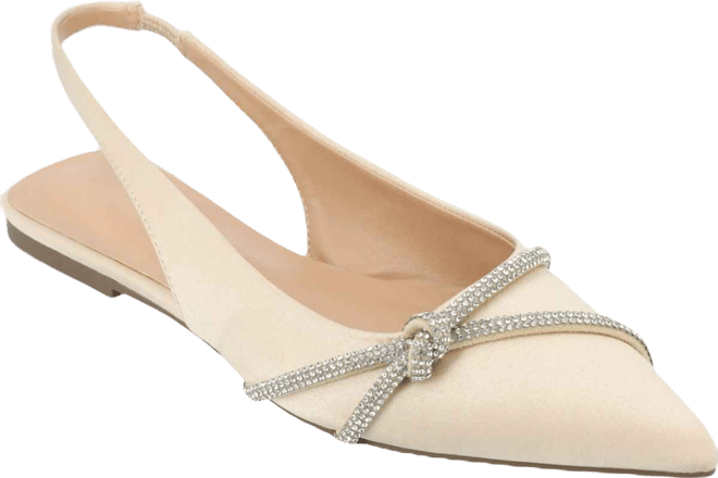 Women's Rebbel Rhinestone Knot Slingback Flats