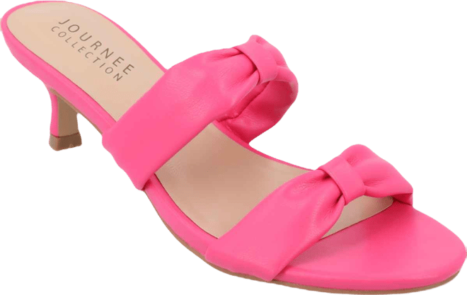 Women's Dyllan Double Strap Kitten Heel Dress Sandals