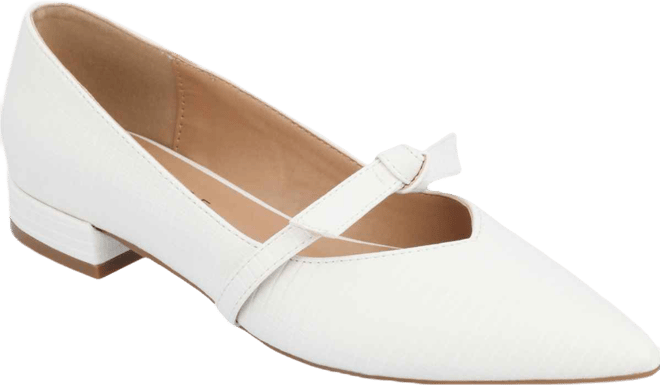 Women's Cait Bow Mary Jane Pointed Toe Flats