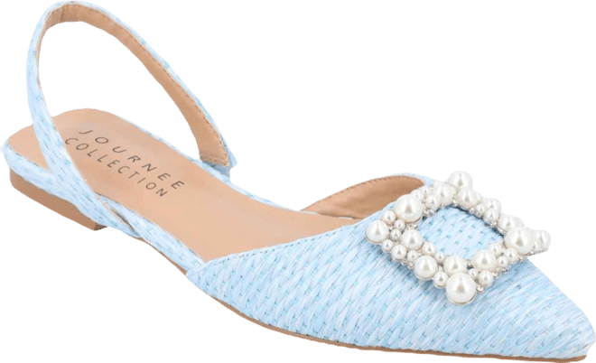 Women's Hannae Embellished Slingback Flats