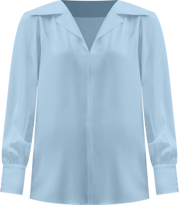 Women's The Cervina V Neck Silk Blouse