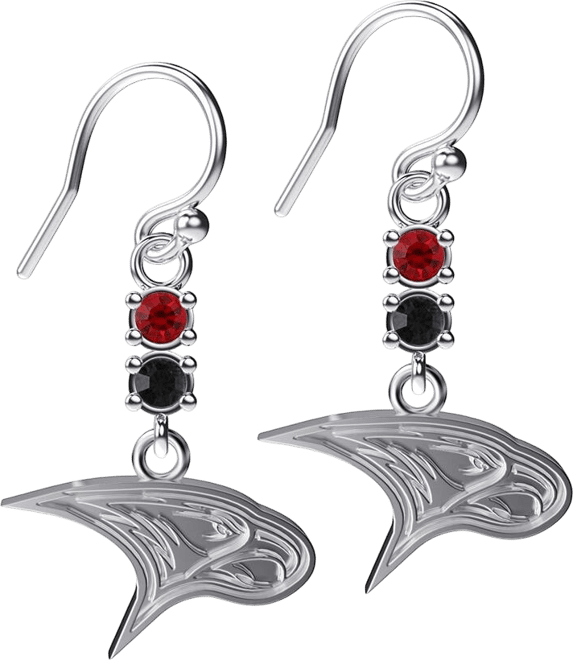 Women's  North Carolina Central Eagles Dangle Crystal Earrings