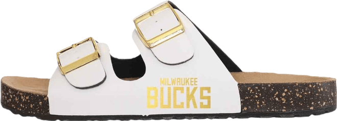 Women's  Milwaukee Bucks Double-Buckle Sandals