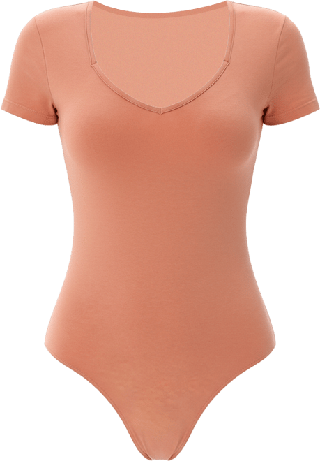 Women's Sweetheart Neck Basic Bodysuit Top