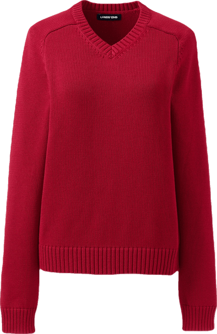 Women's Cotton Modal V-neck Sweater