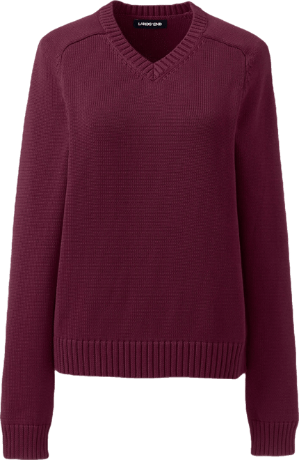 Women's Cotton Modal V-neck Sweater