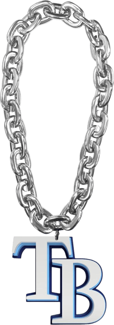 Men's and Women's Silver-Tone Tampa Bay Rays Team Logo Fan Chain