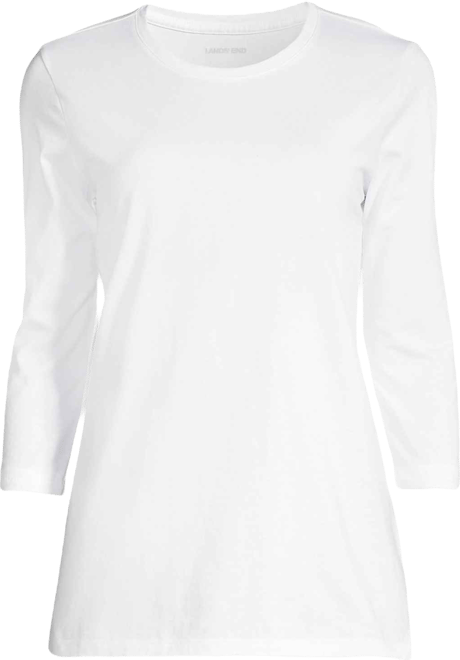 Women's Petite 3/4 Sleeve Cotton Supima Tunic