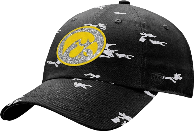 Women's  Black Iowa Hawkeyes Oht Military-Inspired Appreciation Betty Adjustable Hat