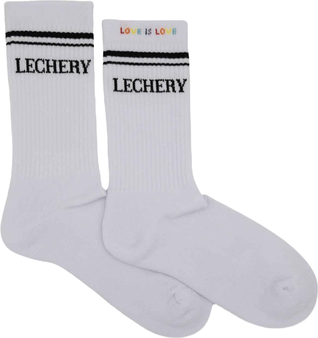Women's Love Is Love Varsity Striped Crew Socks