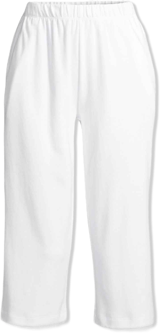 Women's Sport Knit High Rise Elastic Waist Capri Pants