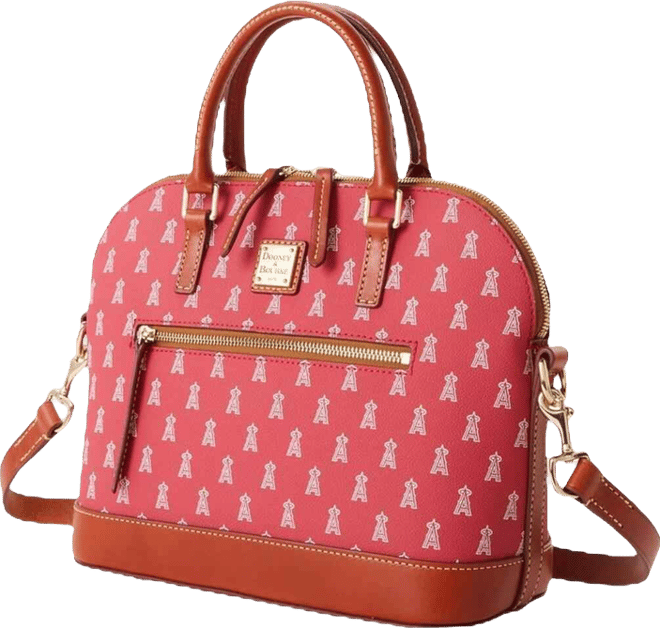 Women's  Los Angeles Angels Signature Domed Zip Satchel Purse
