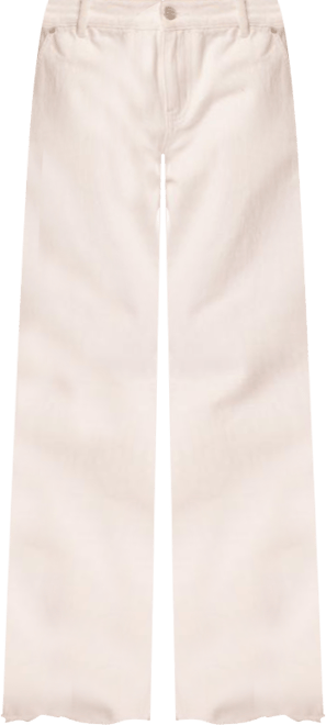 Women's Raw Hem Low Rise Straight Denim Jeans