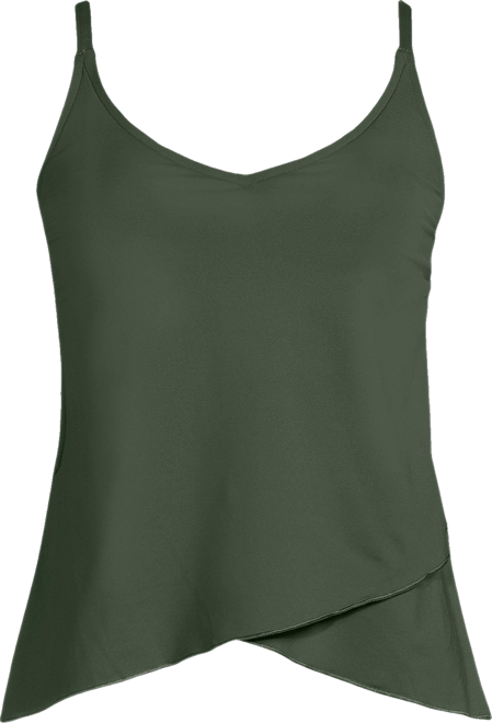 Women's Tulip Hem Tankini Top