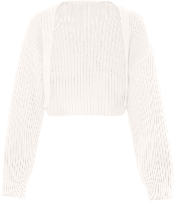Women's Sleeves Sweater Ribbed Knit