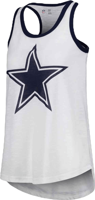 Women's  White Dallas Cowboys Tater Tank Top