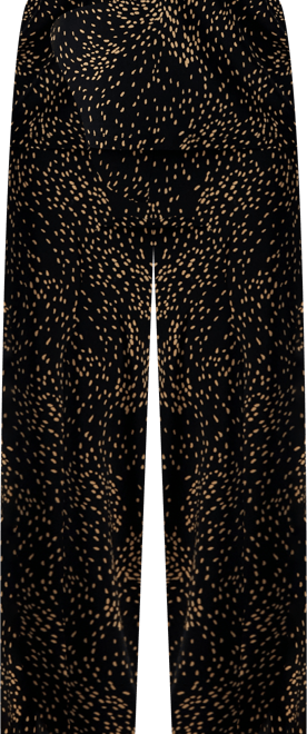 Ak Anne Klein Petite Printed Wide-Leg Pull-On Knit Pants