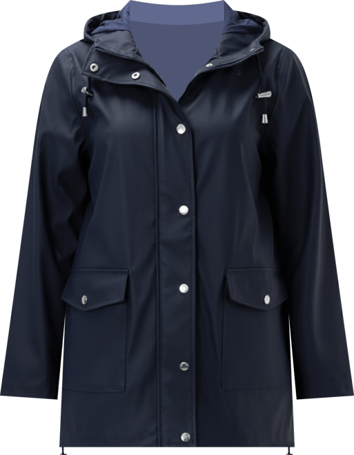 Women's Waterproof Rain Coat Rubberized Jacket