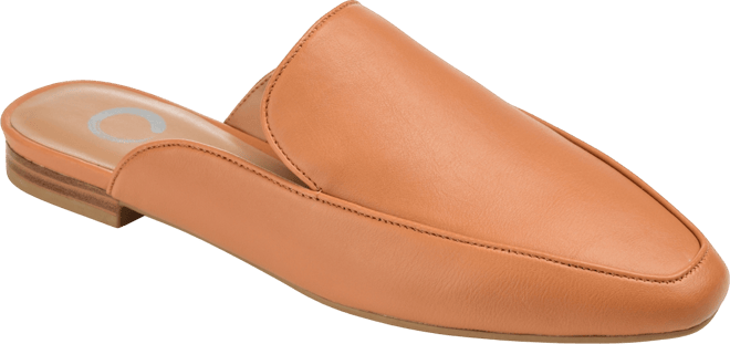 Women's Akza Wide Width Slip On Square Toe Mules Flats