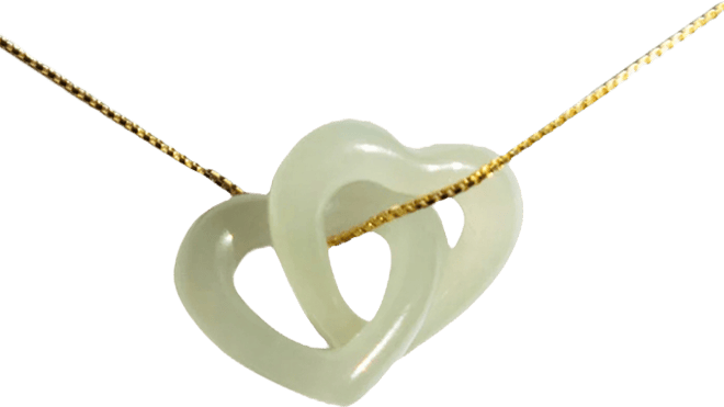 seree The hearts — Interlocking jade pendant necklace - Macy's