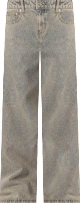 Womens Magda Low Rise Acid Wash Jeans