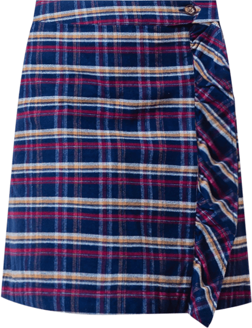 Women's Flannel Ruffle Skirt