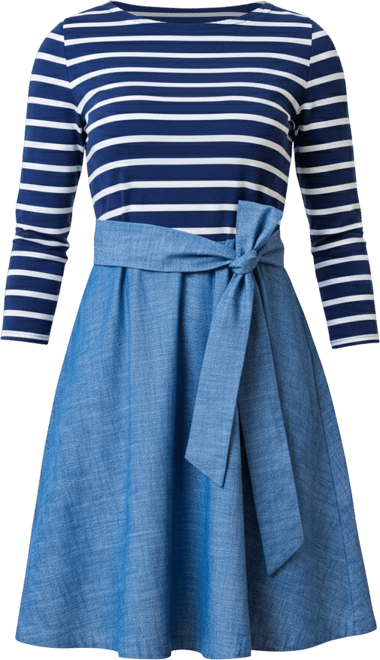 Women's Long Sleeve French Skater Dress