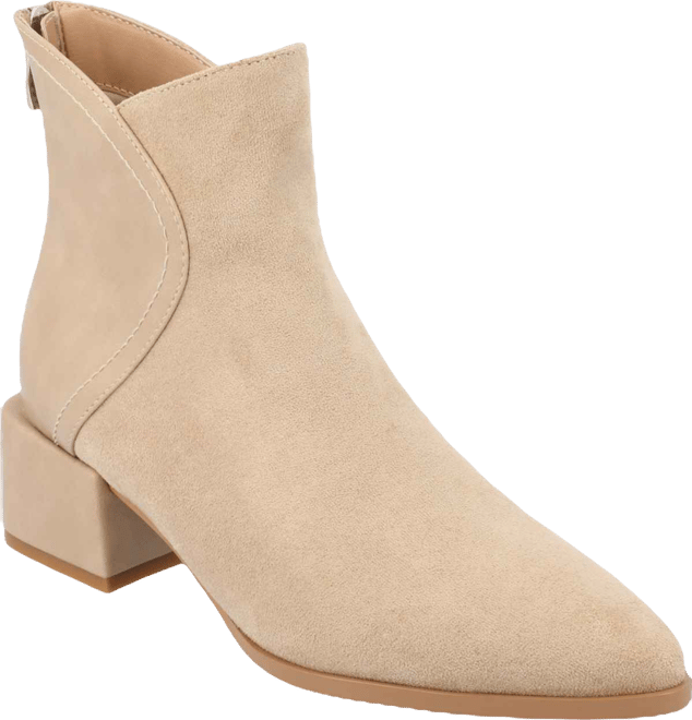 Women's Consuello Two Tone Pointed Toe Block Heel Booties