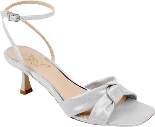 Women's Valarie Square Toe Kitten Heel Evening Sandals