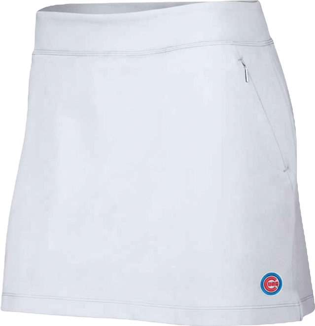 Women's  White Chicago Cubs Aubrey IslandZone Skort