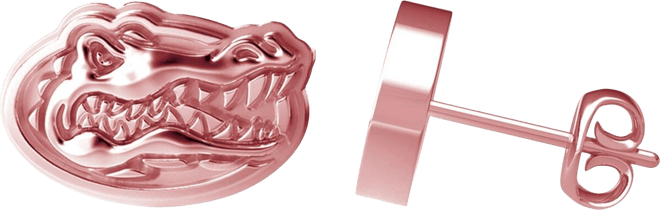 Women's  Florida Gators Rose Gold Post Earrings