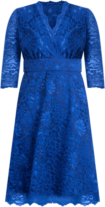 Women's Mademoiselle Lace Cocktail Dress with Sleeves