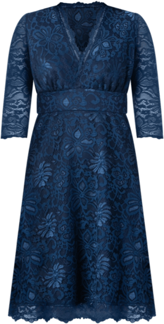 Women's Mademoiselle Lace Cocktail Dress with Sleeves