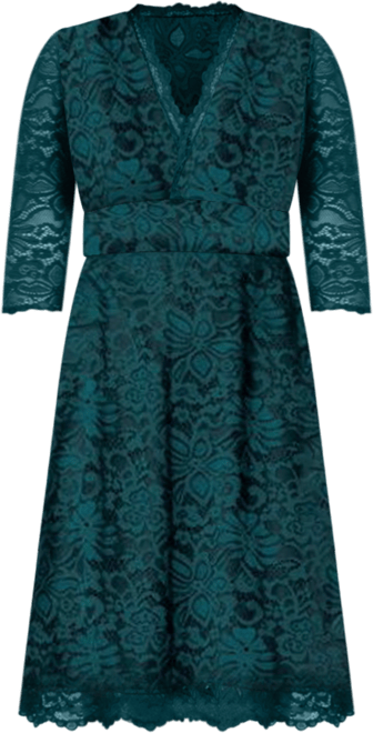 Women's Mademoiselle Lace Cocktail Dress with Sleeves