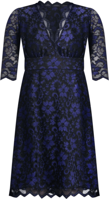 Women's Mon Cherie Floral Lace Cocktail Dress