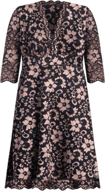 Women's Mon Cherie Floral Lace Cocktail Dress