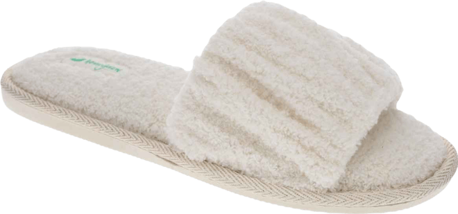 Women's Chenille Ruche Slide Slippers