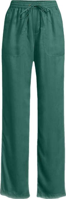 Women's Tencel Fiber High Rise Wide Leg Pants