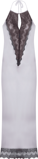 Women's Silky Stretch Satin Halter Nightgown