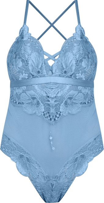 Women's 1 Piece Lace Bodice Lingerie Bodysuit
