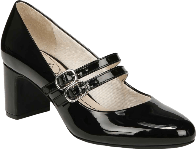 Women's True Almond Toe Block Heel Mary Jane Pumps