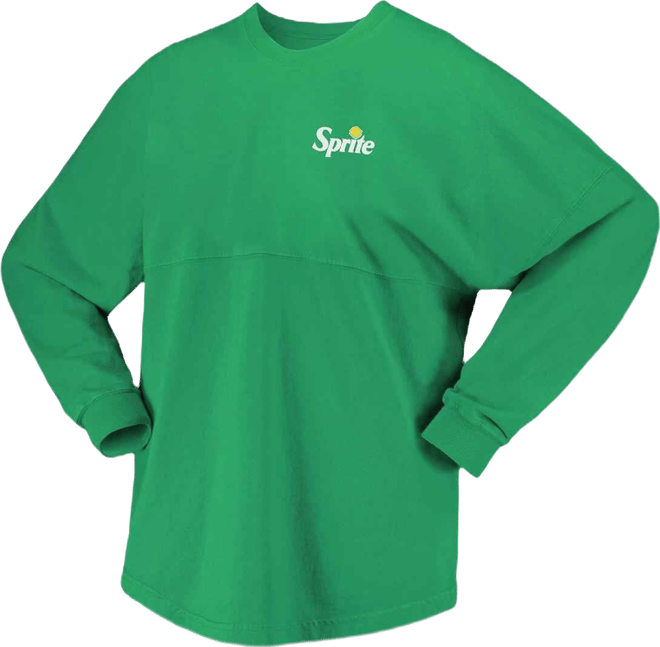 Men's and Women's Green Sprite Long Sleeve T-shirt