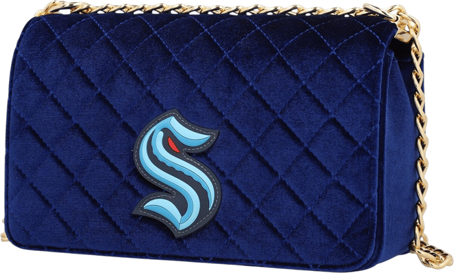 Women's  Seattle Kraken Velvet Team Color Bag