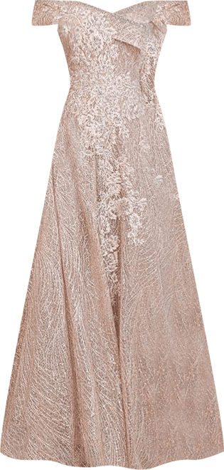 Women's Off Shoulder A-Line Gown