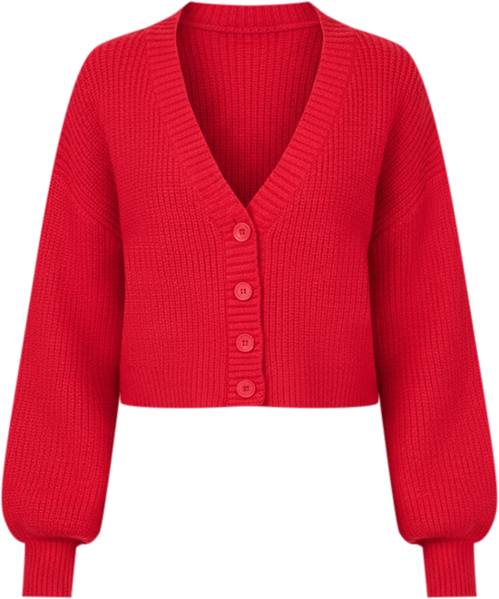 Women's Sabrina Chunky Knit Cropped Cardigan